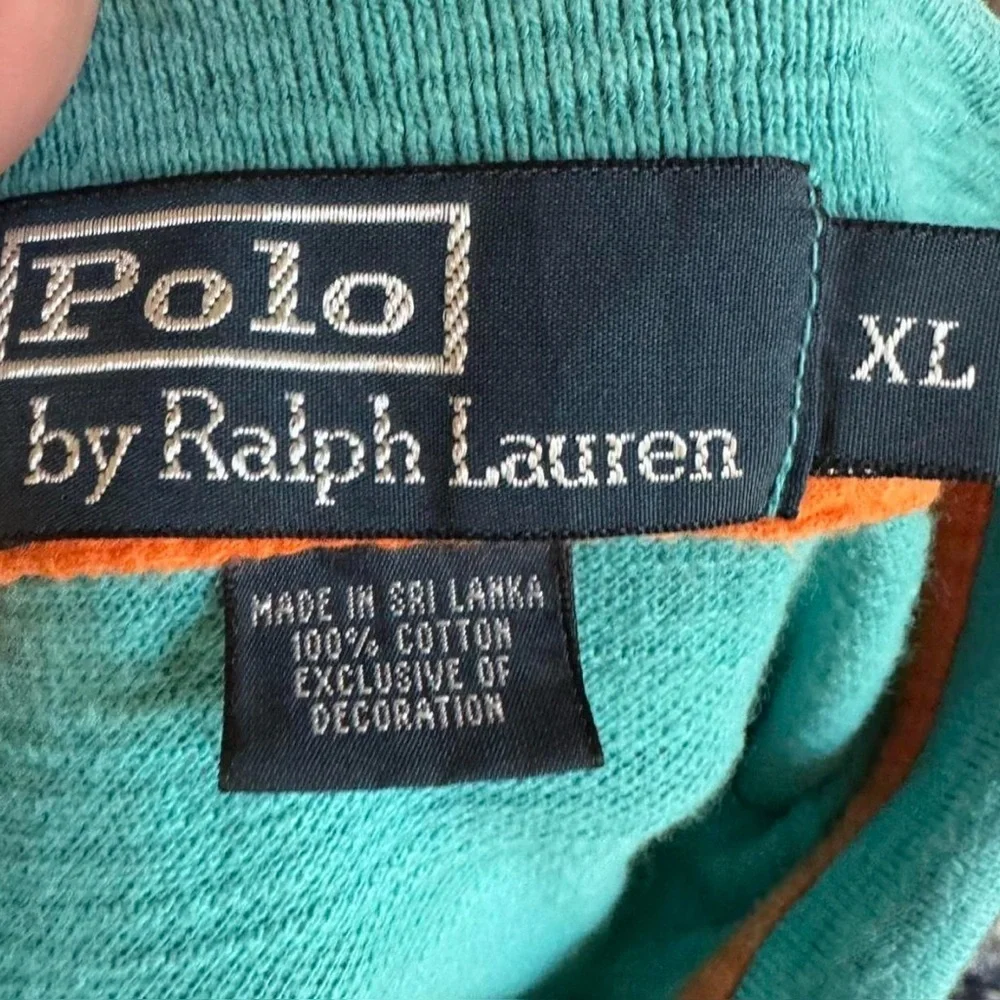 Vintage Polo by Ralph Lauren Men's Blue Polo Shirt